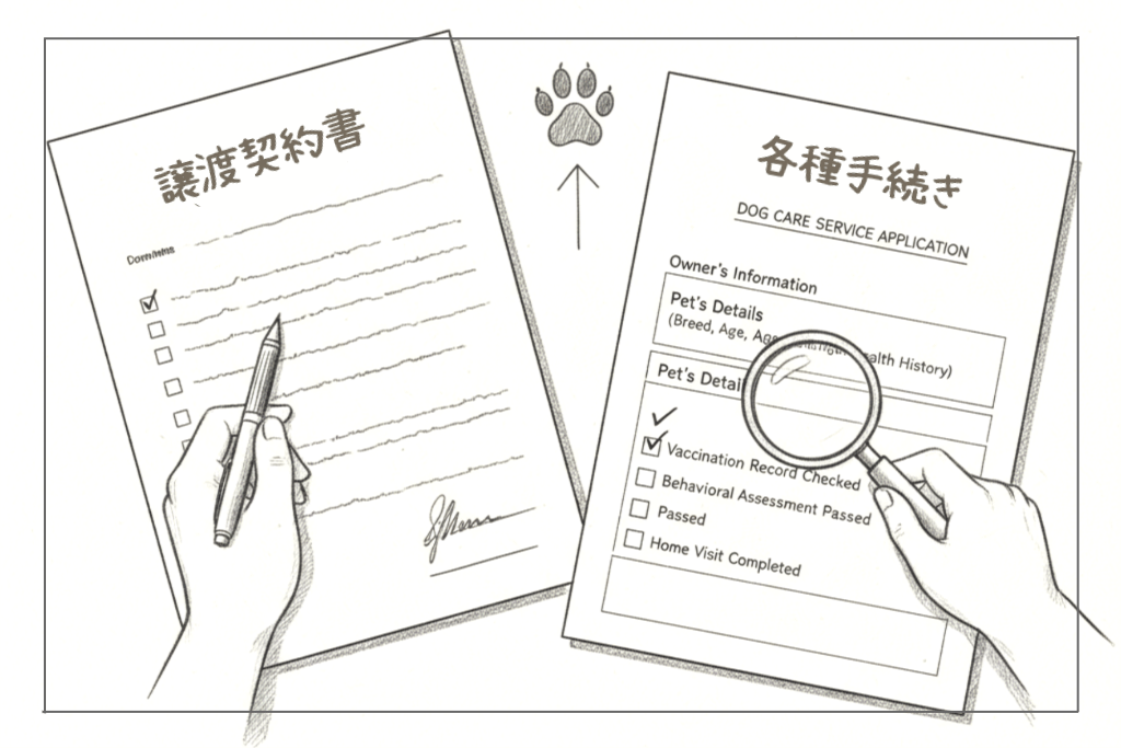 譲渡契約｜保護犬譲渡＆ふれあいカフェLINO